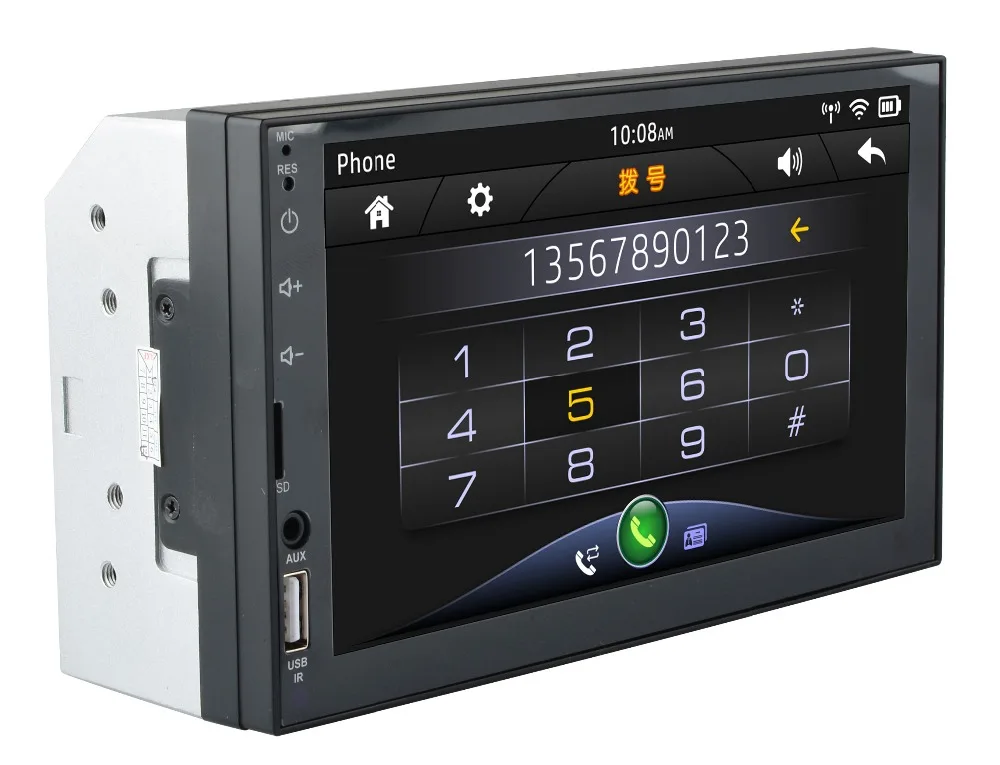 2 DIN автомобильное радио Зеркало Ссылка(для Android телефонов) емкостный экран MP5 Bluetooth USB TF FM камера мультимедиа 2din радио плеер
