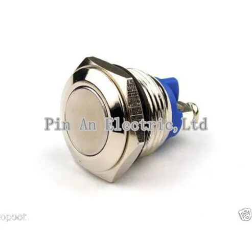 16 мм антивандальный мгновенный металлический кнопочный переключатель из