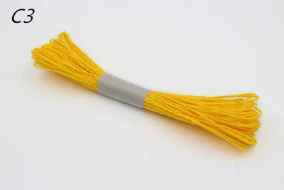 25 м ширина 2 мм монохромная бумажная веревка для DIY подарок Свадебная Упаковка декор рукоделие скрапбук события вечерние ремесла аксессуары для дома - Цвет: C3