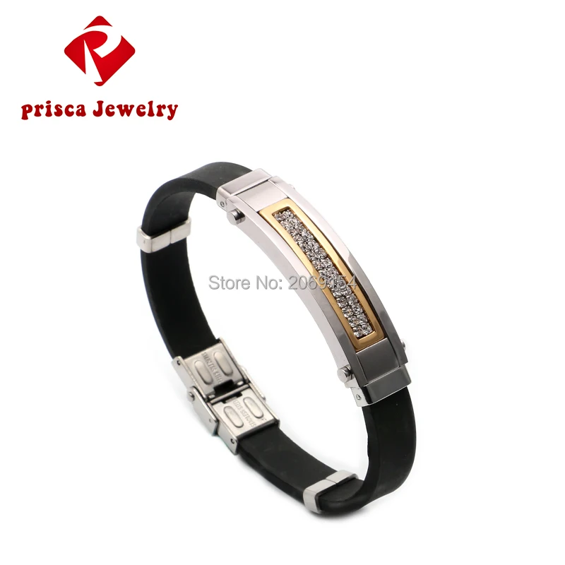 Магнитные ювелирные изделия для мужчин модный браслет Золотая цепочка из