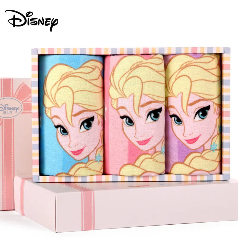 Disney Princess Elsa Ann 3 шт. газовое детское полотенце Подарочная коробка Супер Мягкое