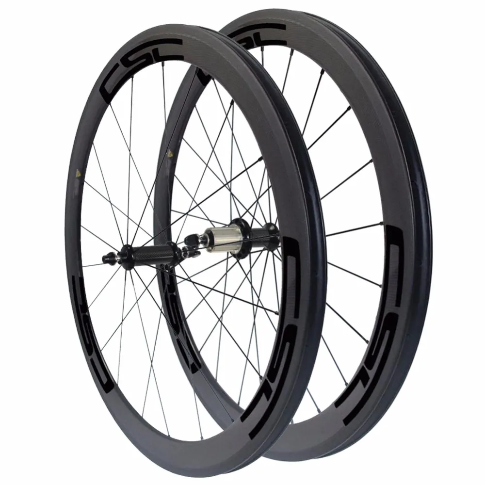 

700C full carbon 50mm clincher CSC Road bike wheelset 23mm width Powerway R36 Ceramic Bearing hub Mac aero CN 424 spoke Basalt