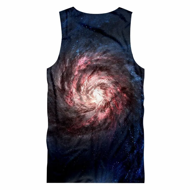 OGKB новые летние топы для мужчин/женщин 3d Пейсли жилет с принтом Галактика Космос