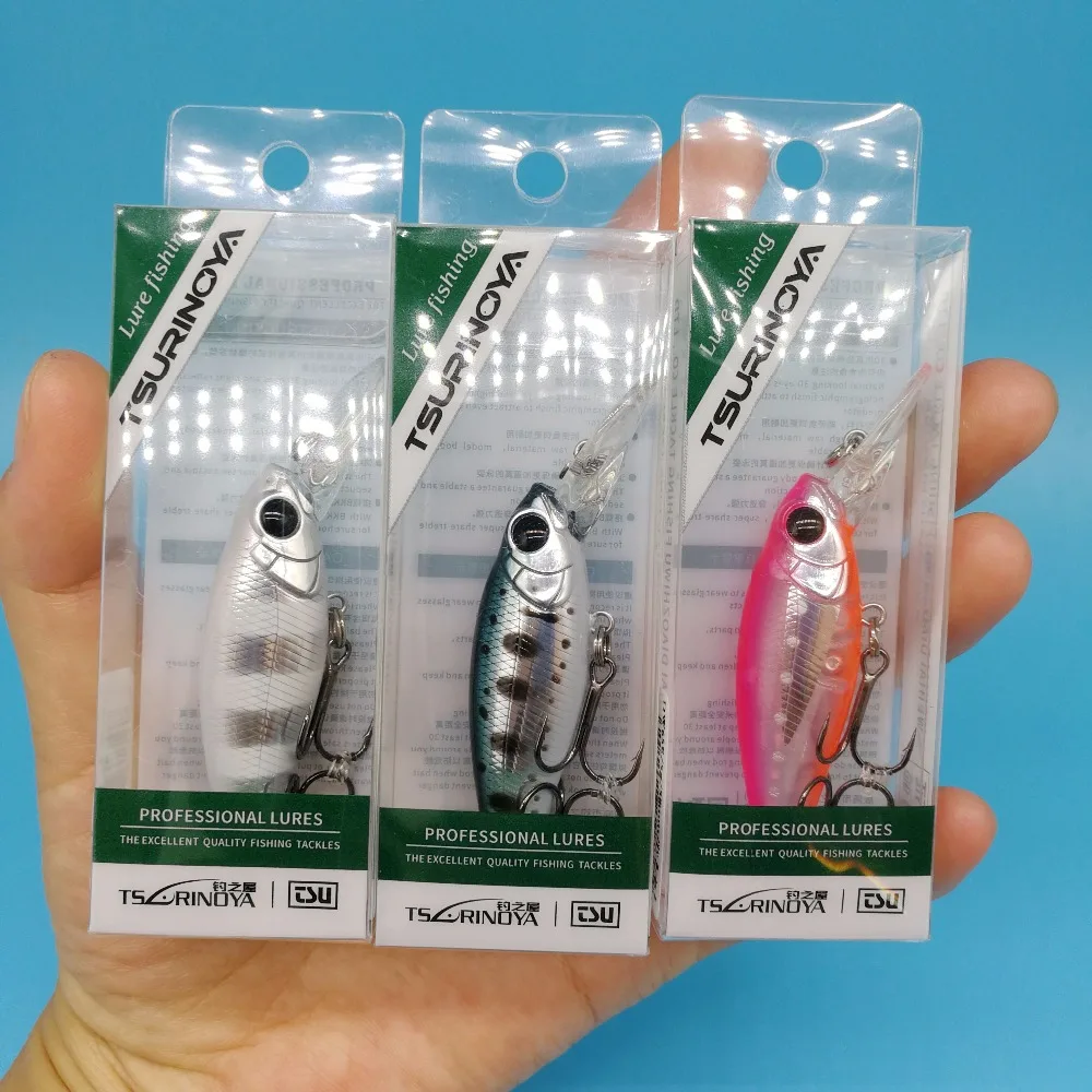 

TSURINOYA 3PCS/LOT Mini Crankbait Fishing Lure 5g/58mm 6colors Minnow Fishing Lure Floating Artificial Bait Fishing Tackle