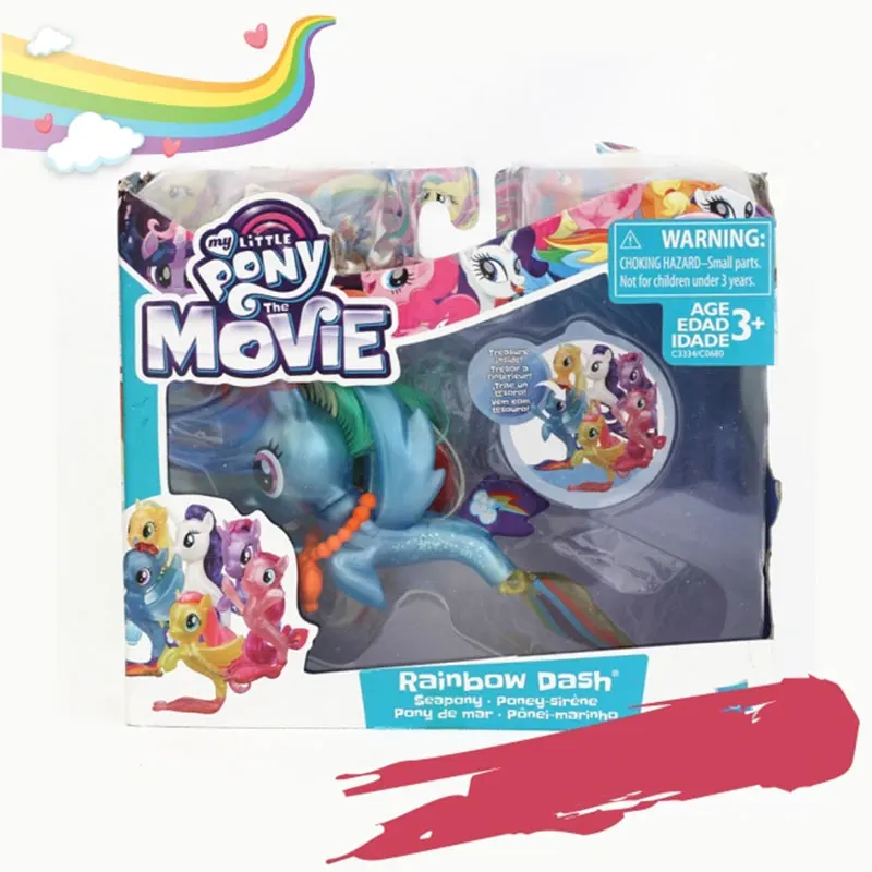 13 My Little Pony пластиковая игрушка Русалка Сумеречная Искорка Радуга Дэш Пинки Пай аниме куклы игрушки для детей подарок - Цвет: 13