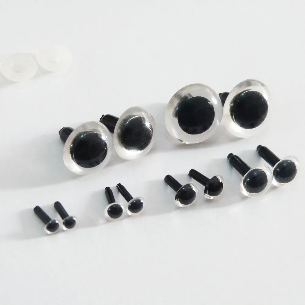 Гладкие глаза без шайбы 100 шт./лот 4 5/6/7/9/10/12/13/15/16/18 мм