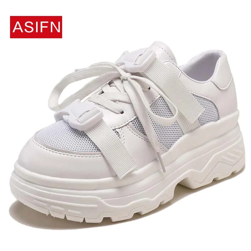 Женские кроссовки на толстой подошве классические для скейтбординга сезон