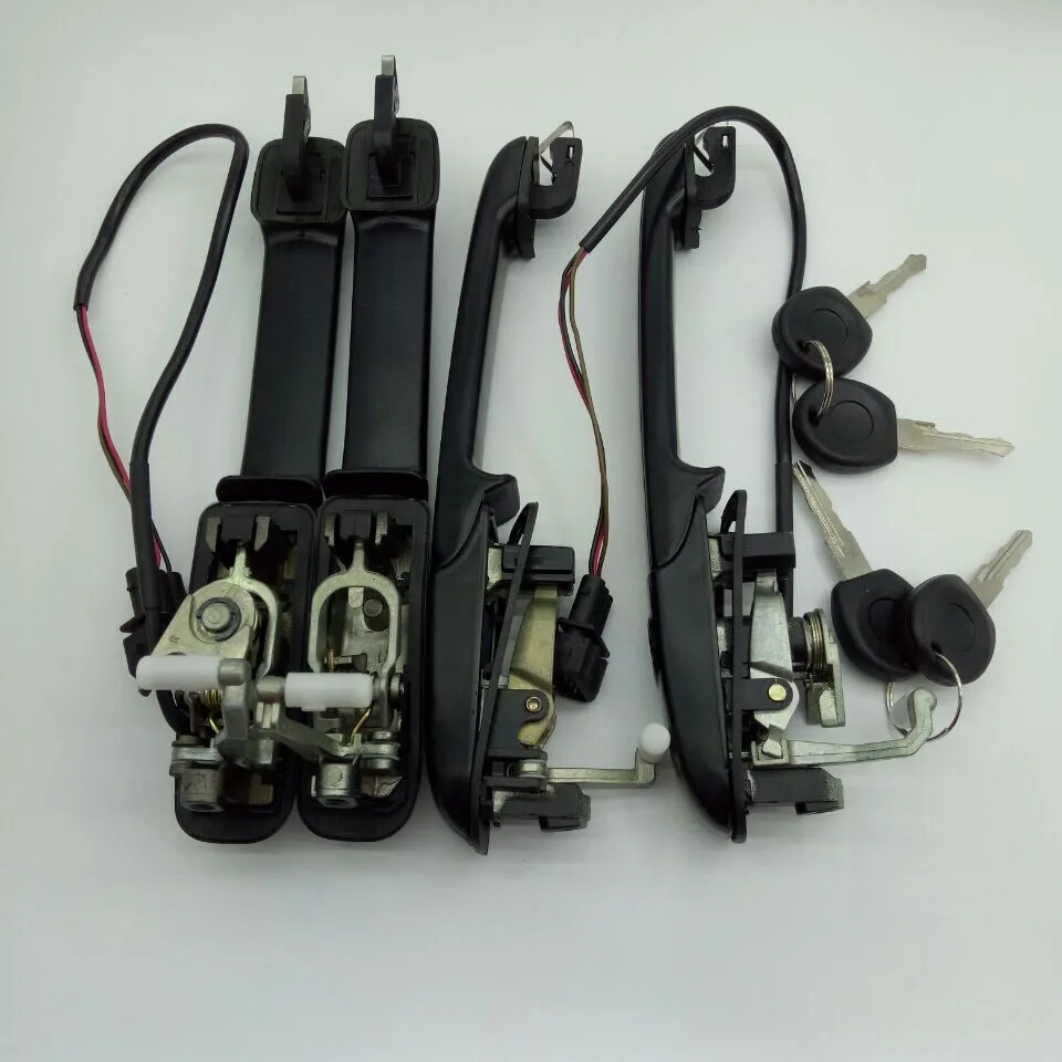 SKTOO 4 шт. для vw Passat B4 дверная ручка внешняя с ключом цилиндра набор четырех дверных