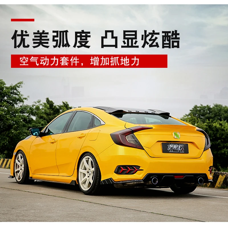 Авто часть АБС высококачественный задний спойлер багажника Подходит для Honda Civic 4 двери