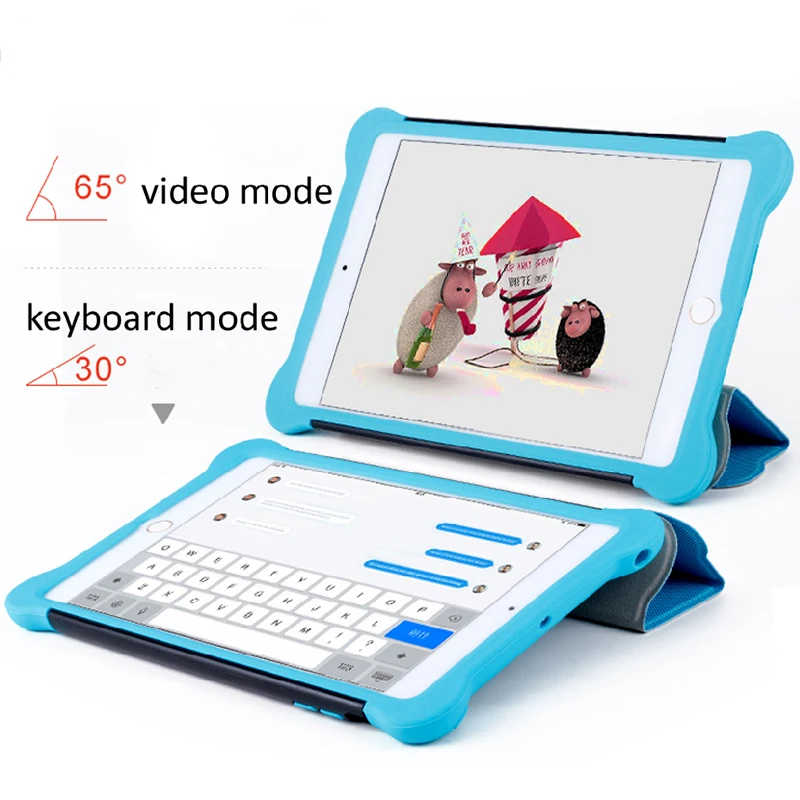 Чехол для iPad air 1/2 pro 9,7/10,5 силиконовый кожаный чехол с откидной крышкой, ударопрочный, полностью закрытый и спящий