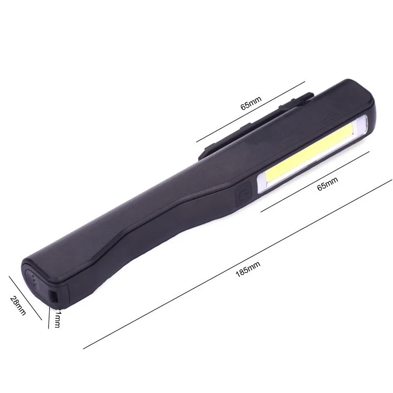 Utral яркий COB светодио дный светодиодный usb зарядный фонарик Worklight Портативный Ручка инспекционный свет с магнитным зажимом для кемпинга