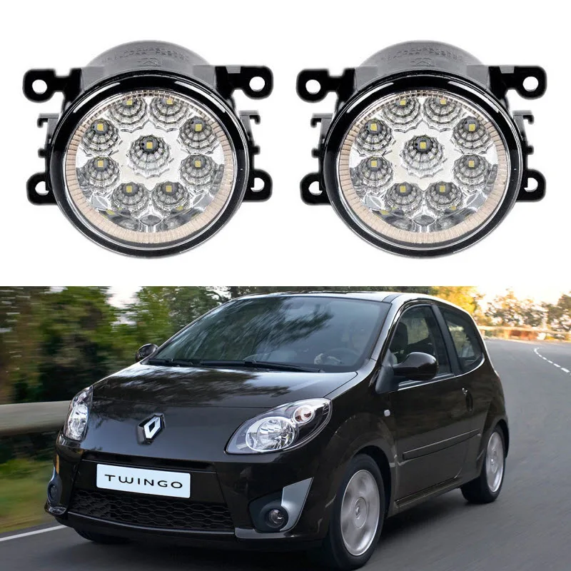 Авто-Стайлинг для Renault Twingo CN0 2007- 9 штук светодиодные фары Противотуманные H11 H8 12В 55 Вт налобный противотуманный фонарь