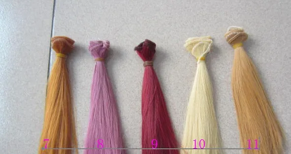 

New Arrival 8PCS/LOT DIY 1/3 1/6 1/3 BJD Wig Synthetic Doll Hair For Dolls