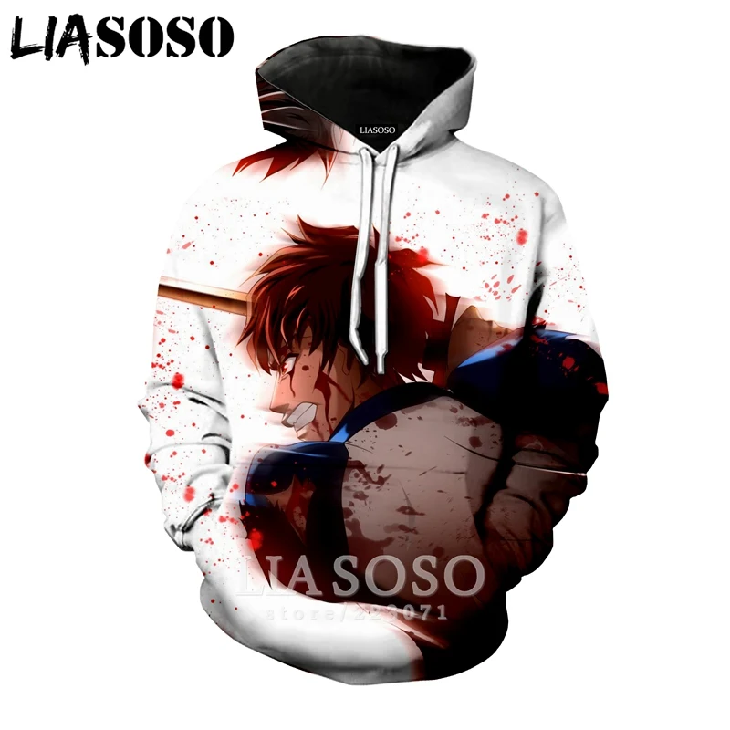 19 LIASOSO зимняя новая модная Толстовка для мужчин и женщин с 3D принтом аниме Fate Stay Night толстовка унисекс с длинным рукавом Повседневный пуловер A107-29 - Цвет: 19