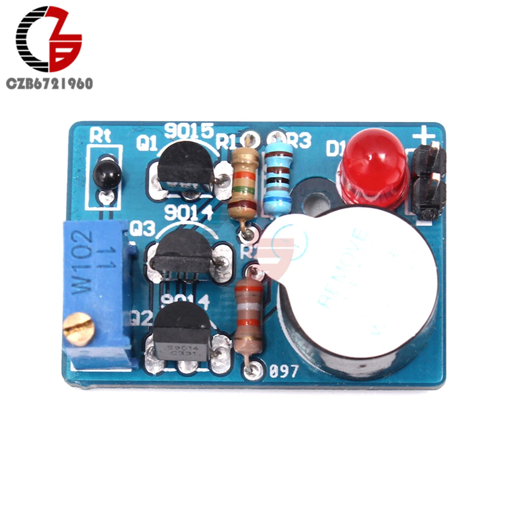 DIY Temperature Alarm Kit with Electronic Temperature Controller, Sound & Light Alarm Suite - ICSK061A with Thermal Buzzer & Thermistor image 3