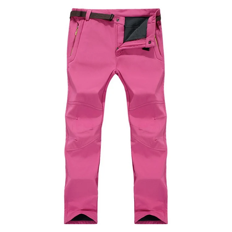 LoClimb S-6XL, женские зимние походные брюки для кемпинга, женские водонепроницаемые ветрозащитные флисовые брюки Софтшелл для лыжного треккинга, AW154