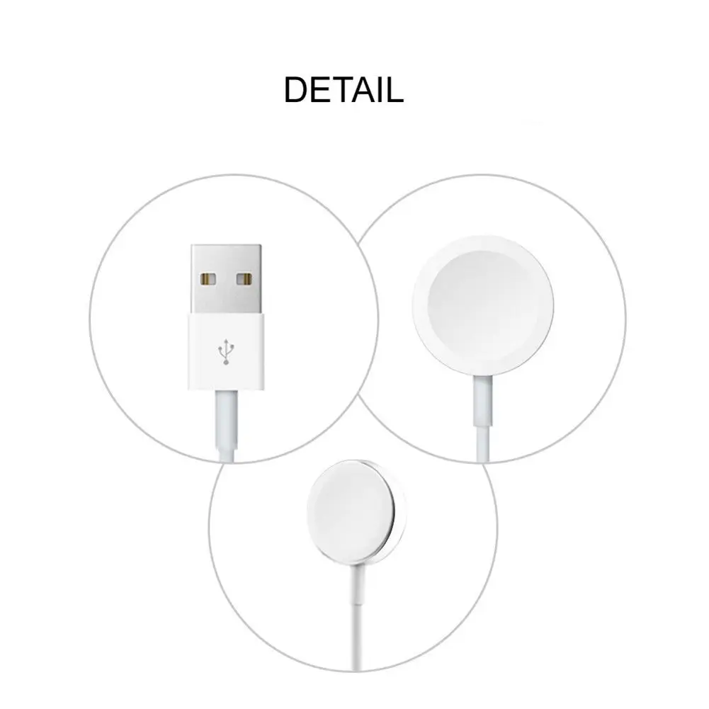 Быстрая магнитный коврик Беспроводной USB часы Зарядное устройство кабель для