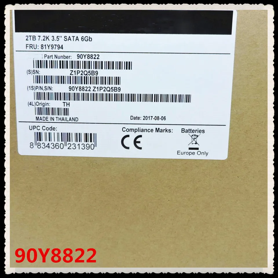 100% Новинка в коробке 3 года гарантии 90Y8822 81Y979 4 2 ТБ 7,2 K SATA 3,5 дюйма M4 требуется больше фото углов, пожалуйста, свяжитесь со мной