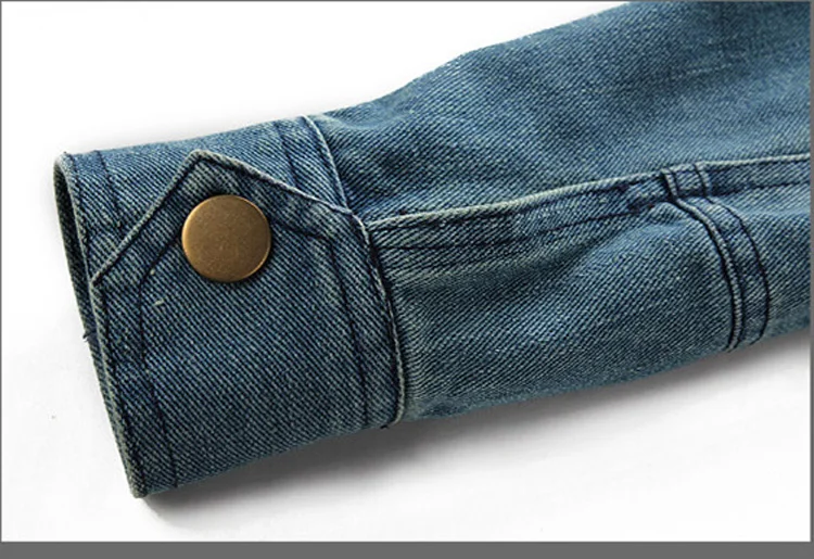 Мужская хлопковая куртка с капюшоном уличная джинсовая отстегивающимся на