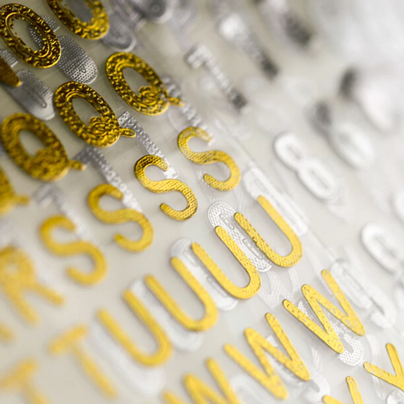 10 листов серебряные/Золотые буквы-Стикеры s детские А до З буквы-стикеры клейкие