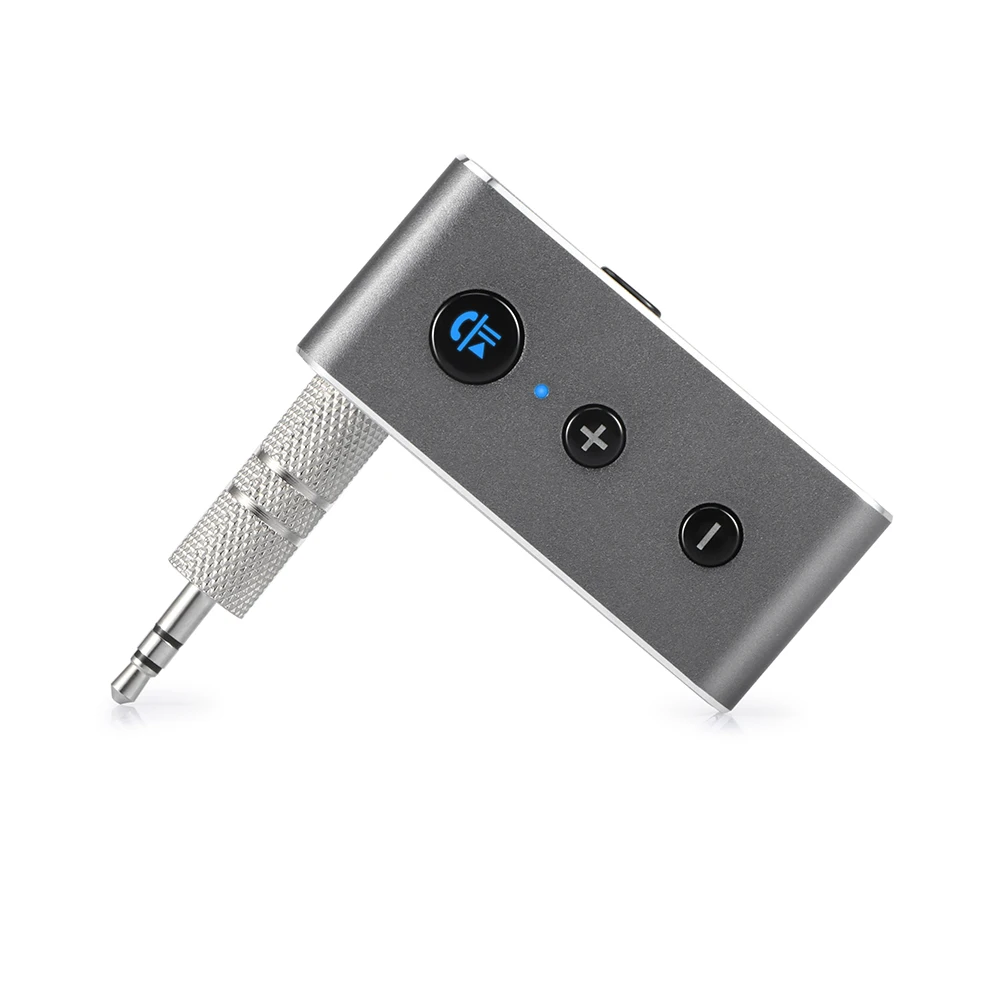 FORNORM Универсальный 3,5 мм Bluetooth 4,2 приемник перезаряжаемый музыкальный аудио адаптер Hands-free автомобильный комплект AUX A2DP приемник