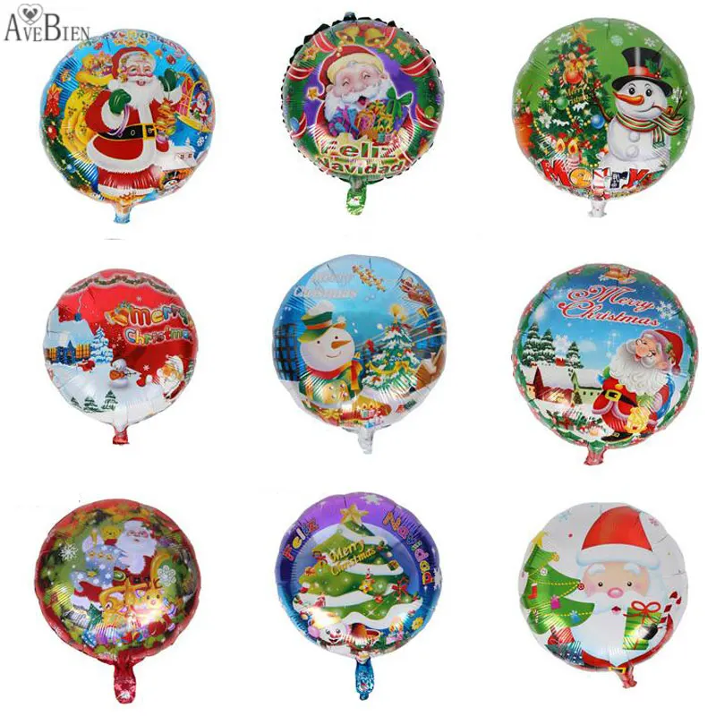18 дюймов рождественские фольгированные гелиевые шары баллон Счастливого
