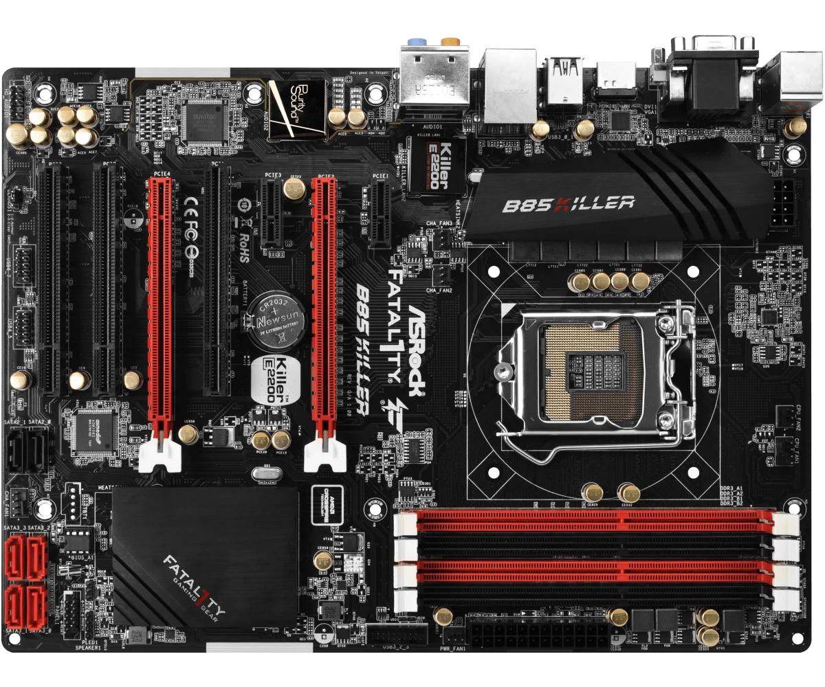 Б/у ASROCK B85 Killer LGA 1150 32bg USB 3 1 ATX настольная материнская плата|Материнские платы| |