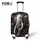 Эластичный чехол для чемодана FORUDESIGNS с принтом слона волка для путешествий эластичный чехол для чемодана 18-30 дюймов защитный чехол для чемодана