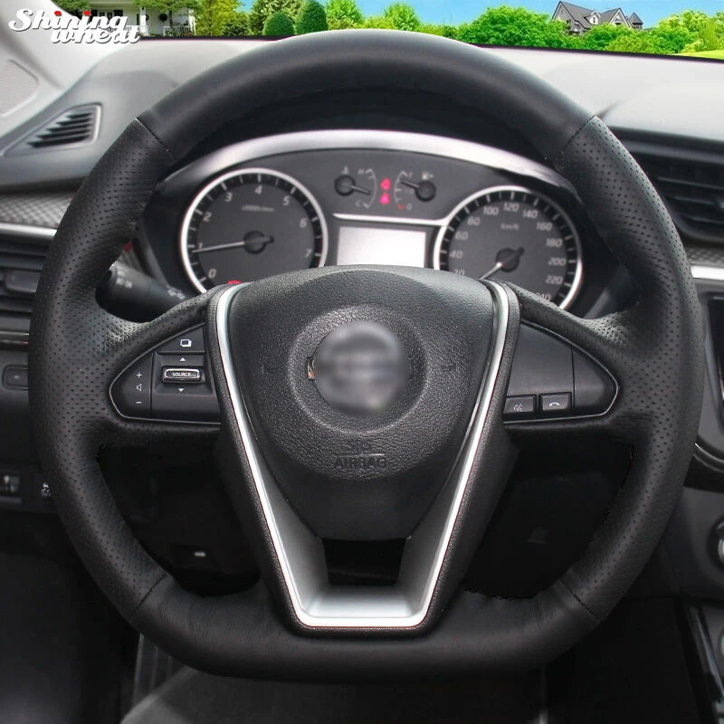 

Фотообои из черной натуральной кожи BANNIS для Nissan Lannia 2015 Maxima 2016
