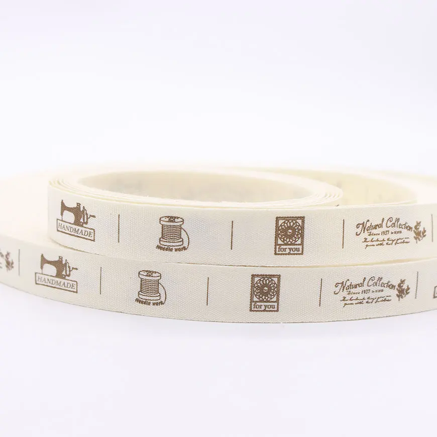Натуральная Коллекция хлопковая тесьма ручной работы Zakka этикетка для шитья
