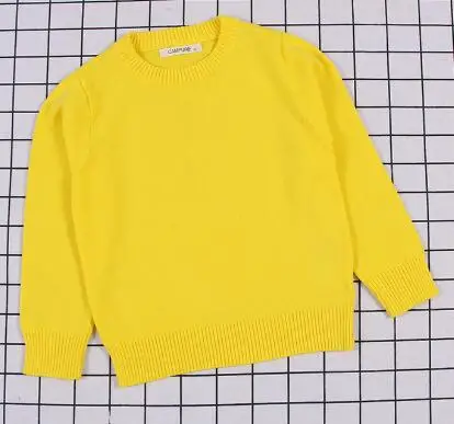 yellow Rlyaeiz/свитер для девочек, коллекция года, Модный вязаный пуловер для мальчиков и девочек, Осень-зима, детские свитера, пальто, повседневный Детский кардиган, топы - Цвет: yellow