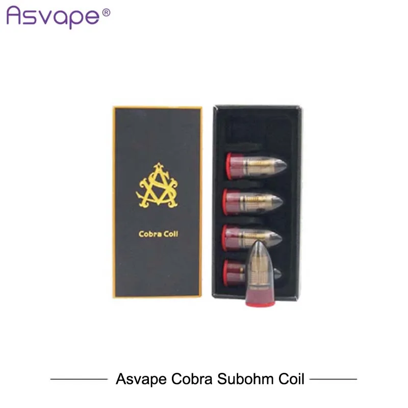 5 шт./лот оригинальная катушка Asvape Cobra sub ohm для электронных сигарет головка бака 0