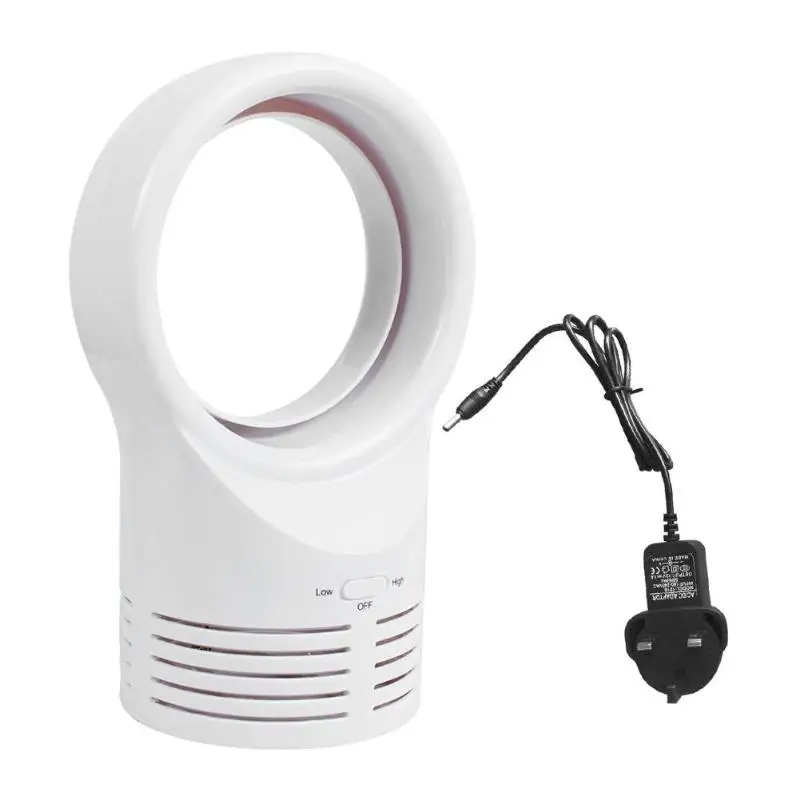 Портативный мини круглый вентилятор без пузырьков Настольный охлаждения