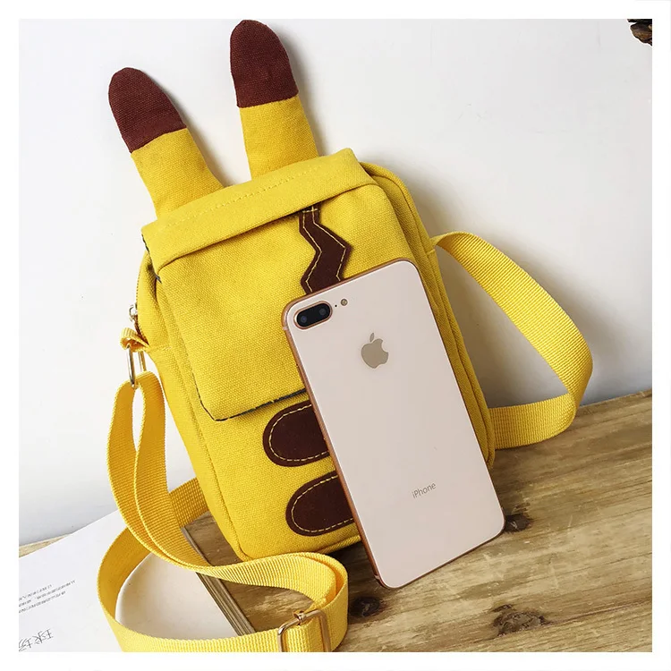 Kawaii Pokemon Go сумка с рисунком Пикачу через плечо сумки для женщин Sac De Plage Cartable Pokemon сумки-мессенджеры Sac A основной Femme