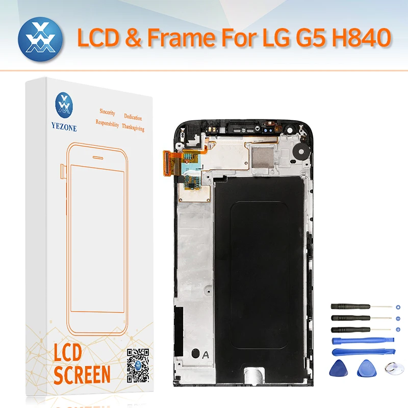 5 дюймов Супер для LG G5 H840 H850 ЖК-дисплей Дисплей Сенсорный экран планшета Стекло