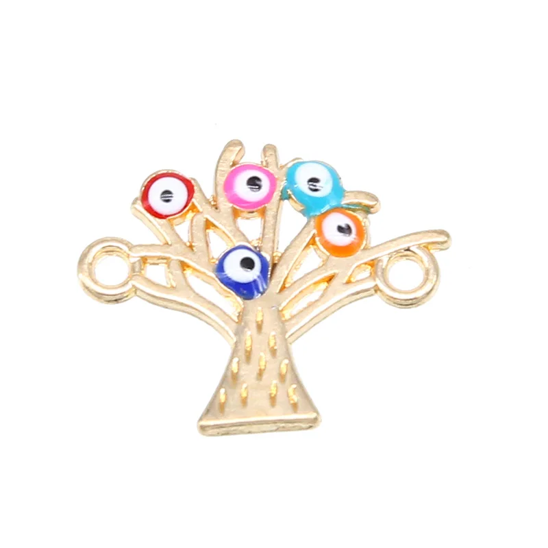 6 шт. аксессуары для ювелирных изделий с капельным деревом life tree charm коннектор