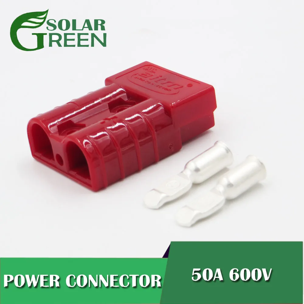 Двухполюсный соединитель SH50 600 В 50 А медные контакты 6 #8 # 6awg 8awg для солнечных