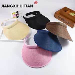 Шляпа летняя Соломенная женская, регулируемая, пляжная