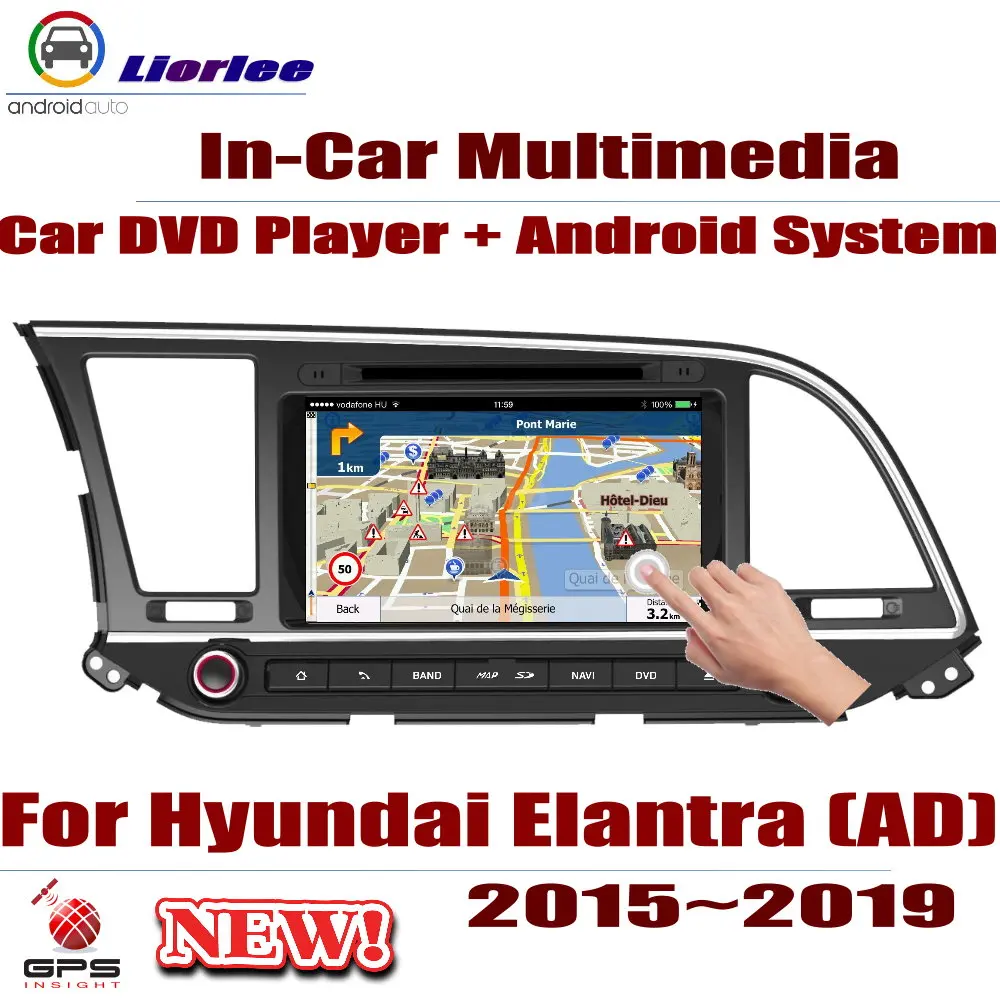 Для hyundai Elantra(AD)~ автомобильный Android плеер Радио DVD gps навигационная система аудио видео в тире мультимедиа