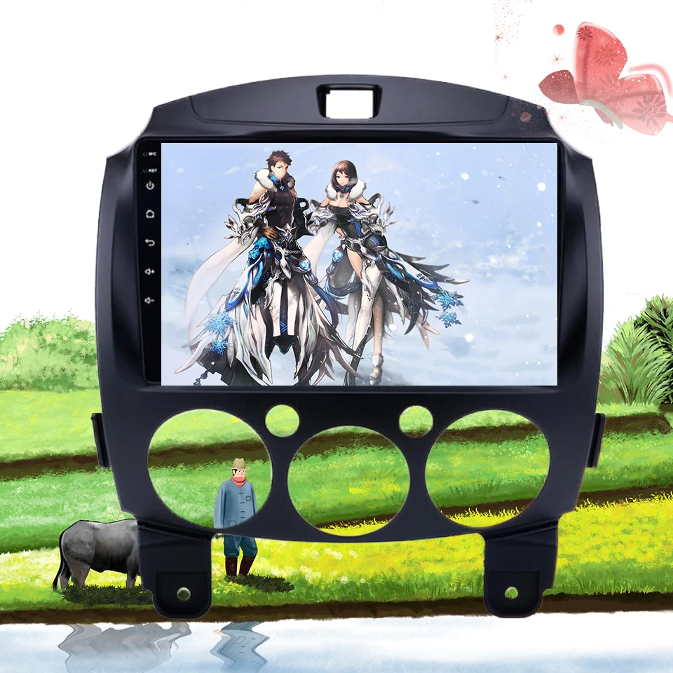 Android 10 0 9 &quotавтомобильное радио для MAZDA 2/DE/третьего поколения 2007 2008-2014 GPS навигация