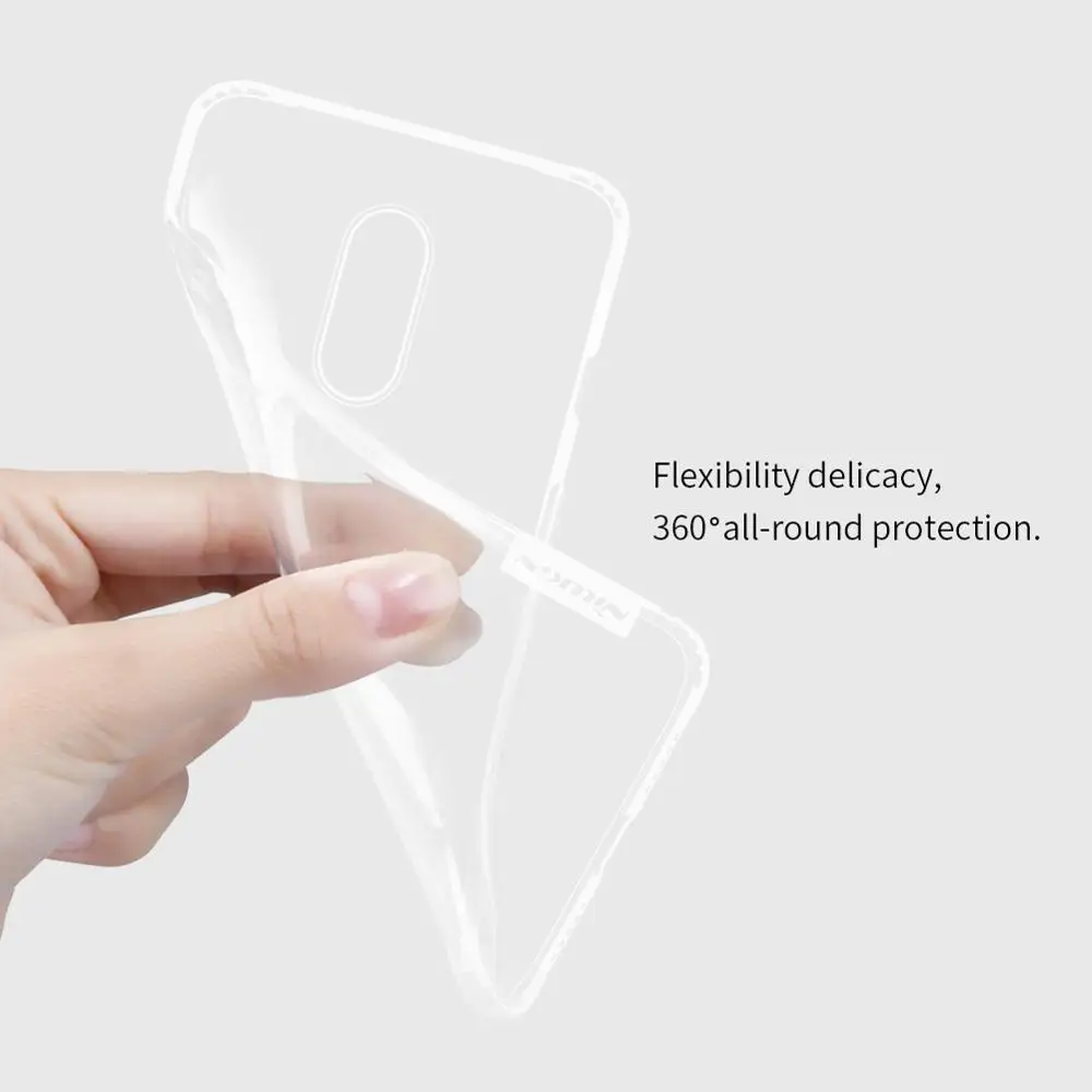 Силиконовый чехол Nillkin для Oneplus 7 6 41 дюйма прозрачный силиконовый из ТПУ 360