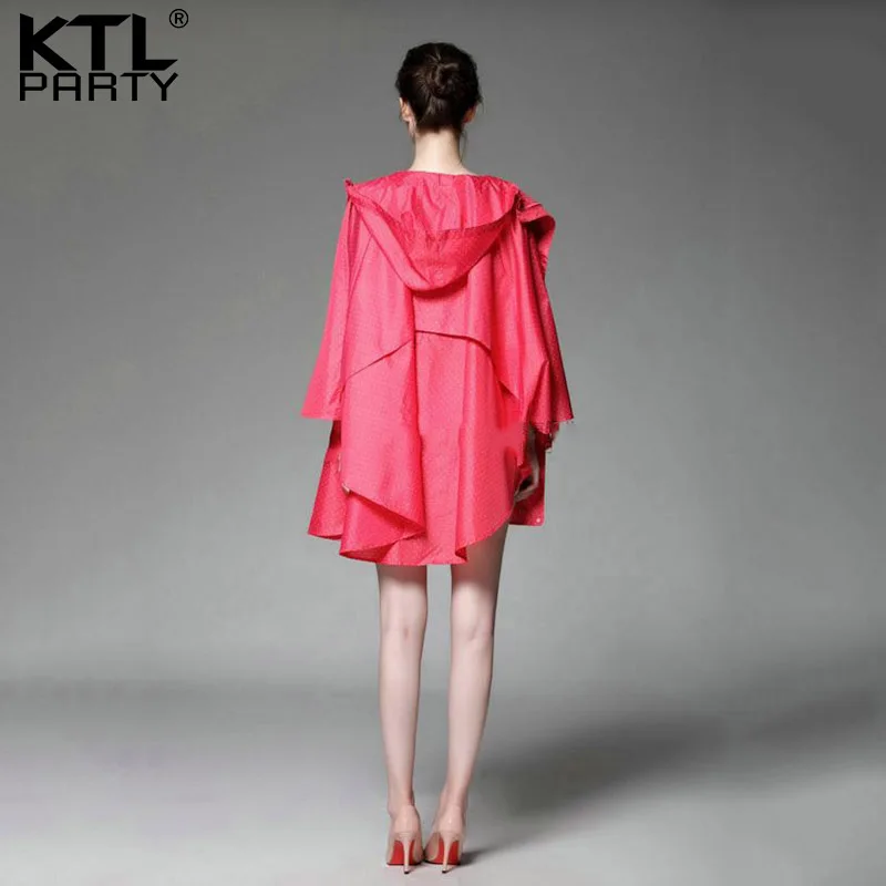 KTLPARTY женское легкое тканевое пончо на молнии женская модная непромокаемая