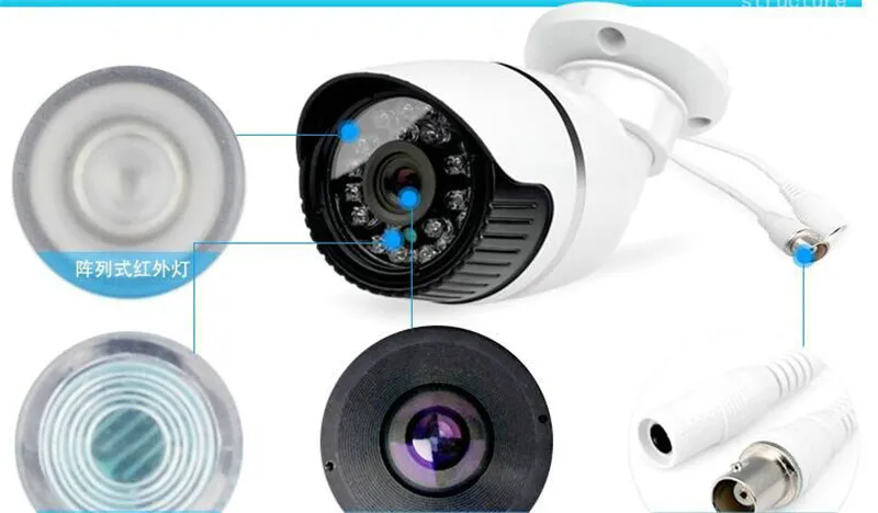 4CH AHD DVR 960 P 1.3MP ИК Ночного видения Открытый Водонепроницаемая CCTV IP Пуля Камеры