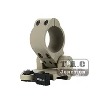 Dark Earth Tactical QD Поворотная Лупа крепление высокий флип-в-сторону быстрое отсоединение 30 мм кольцо 1,72" стояк Свинг Off Подходит Пикатинни для Aimpoint 3X - Цвет: Dark Earth