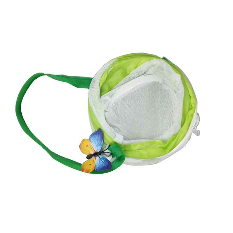 Складная сетчатая клетка для насекомых бабочек с ручкой и застежкой молнией