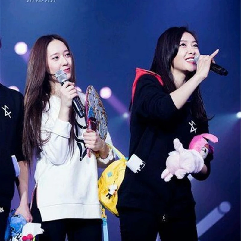 Youpop KPOP FX F(X) с капюшоном в виде альбома Krystal повседневные хлопковые толстовки