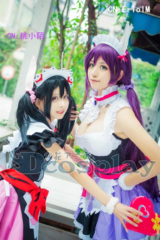 

Белый костюм горничной для косплея Love Live Toujou Nozomi