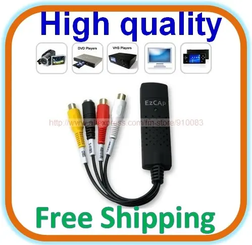USB 2.0 Easycap ТВ DVD VHS аудио видео захвата адаптер конвертер | Обустройство дома