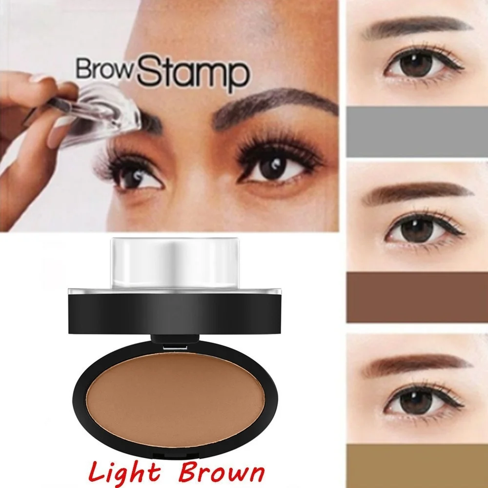Профессиональный натуральный штамп для бровей водонепроницаемый порошковый