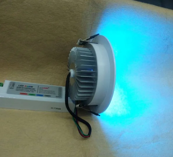 Умный алюминиевый корпус 4 провода подключение rgb 3в1 3 Вт 12 В светодиодный